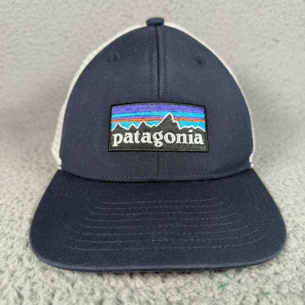 Patagonia Youth Trucker Hat Unisex One Size Big Label Meshback Snapback Outdoor